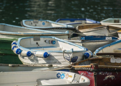 Tenders on the pontoon at The Pool