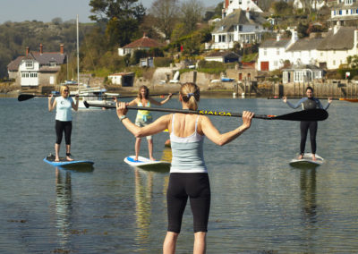 Yealm paddle boarders